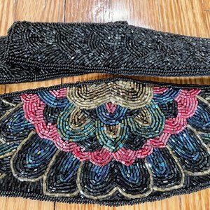 Decorative Cumberbund / Belt - Black / Multi Color